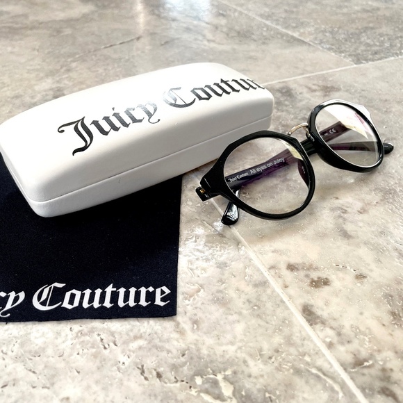 Juicy Couture Black + Gold Glasses (Includes Original Case + Cleaning Cloth) - Picture 3 of 16